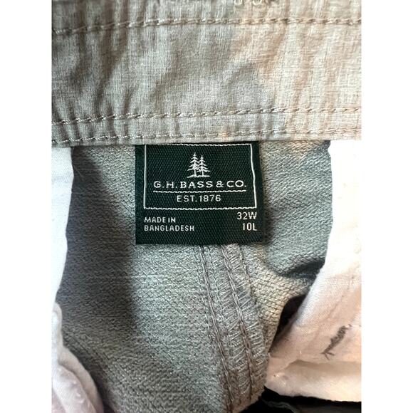 G.H. BASS Men’s 32 Green Performance Shorts - Picture 4 of 5